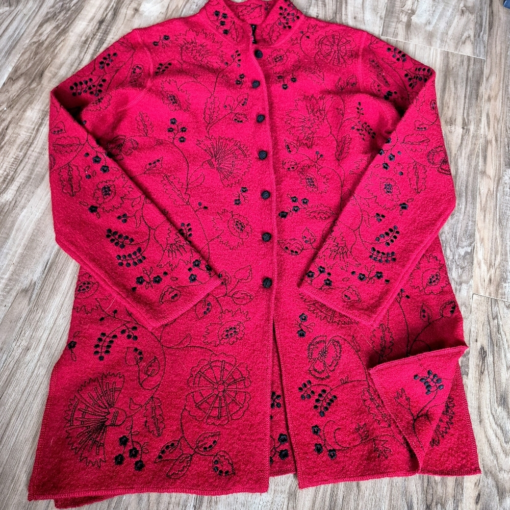 Vintage Carol Little 100% Wool Sweater